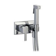 SET MISCELATORE A INCASSO QUADRO CON SHUT-OFF E SUPP. LATERALE- Cromo- DH- pezzi 1