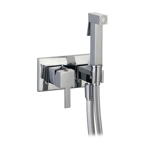 SET MISCELATORE A INCASSO QUADRO CON SHUT-OFF E SUPP. LATERALE- Cromo- DH- pezzi 1