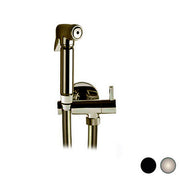 SET CON IDROSCOPINO + FLESSIBILE + SUPPORTO OTTONE TONDO- Nichel spazzolato- RERU- pezzi 1