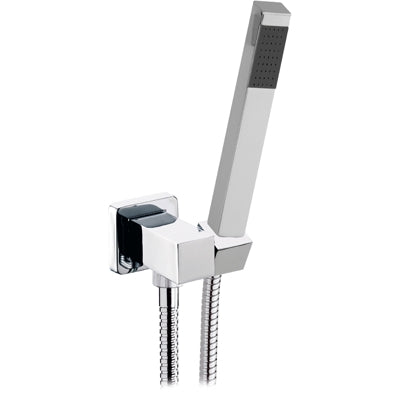 PRESA ACQUA CON SUPPORTO IN OTTONE + DOCCETTA PANFILO + FLESSIBILE- Cromo- MARIA- pezzi 1