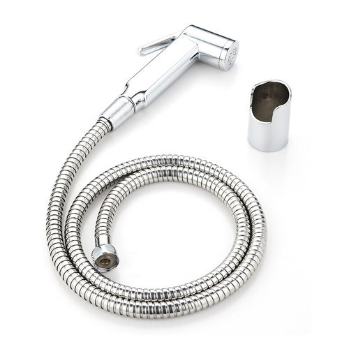 KIT DOCCETTA SHUT-OFF CON SUPPORTO A MURO E FLESSIBILE- Cromo- DH- pezzi 1