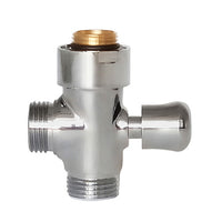 DEVIATORE TONDO IN OTTONE CROMATO PER COLONNA DOCCIA- Cromo- DAMAS- pezzi 1