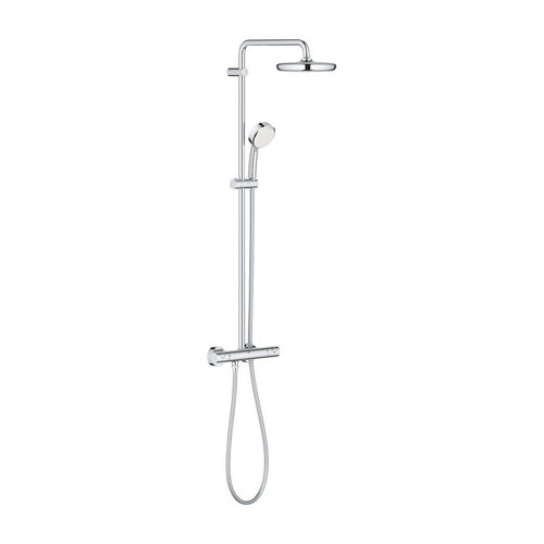COLONNA DOCCIA CON MISC.TERMOSTATICO ESTERNO NEW TEMPESTA COSMO- Cromo - Soffione D. 210 mm- GROHE- pezzi 1