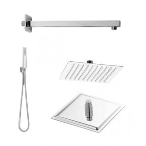 KIT SOFFIONE DOCCIA RESTYLING SMART- QUADRATO- Cromo Lucido- METAF- pezzi 1