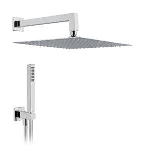 KIT SOFFIONE DOCCIA QUADRO- L. 250x250 - Braccio L. 350 mm- DH- pezzi 1