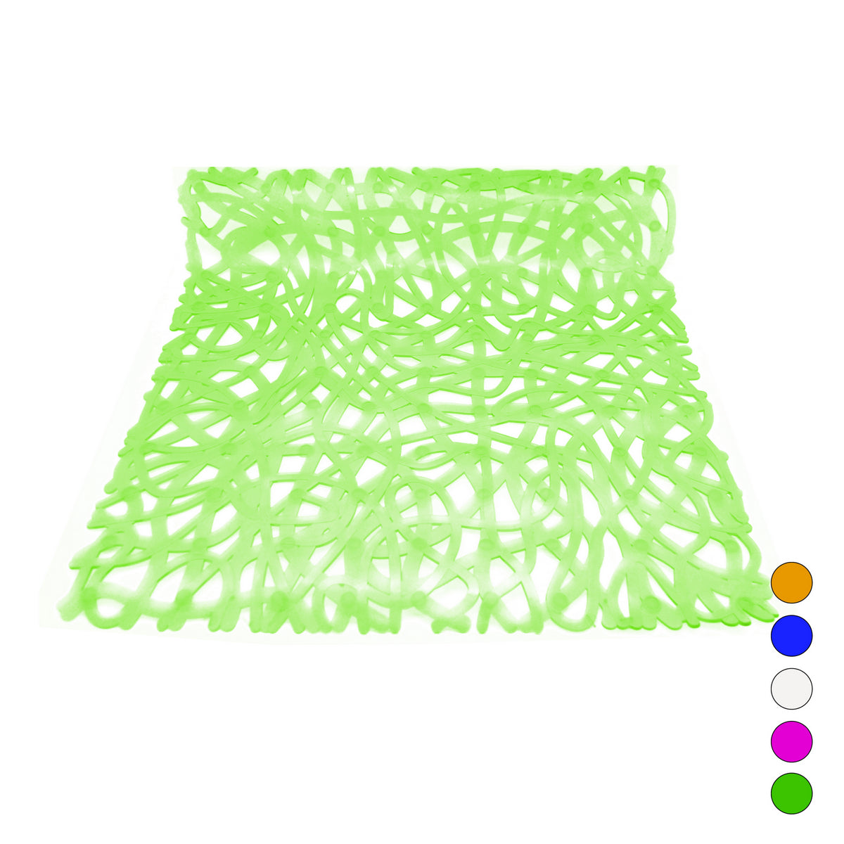 TAPPETO ANTISCIVOLO PER DOCCIA MOD. MIX  CM 52x52- Verde- DH- pezzi 1