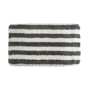 TAPPETO DA BAGNO IN MICROFIBRA 50X80 CM BIANCO/GRIGIO- Bianco-Grigio- SPIRE- pezzi 1