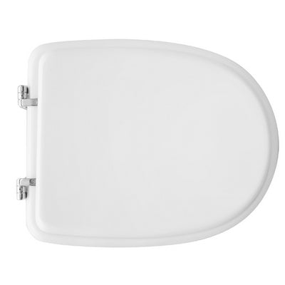 SEDILE WC PER CESAME VASO ARETUSA BIANCO CERNIERA REGOLABILE FORMA 6- Bianco - Cerniere A passanti- CW- pezzi 1