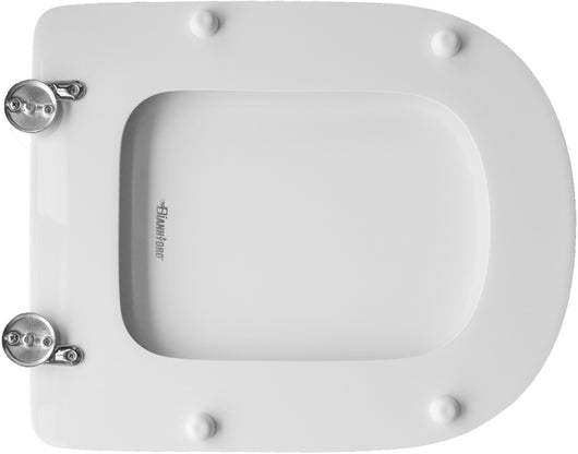SEDILE WC PER DOLOMITE VASO CRISTALLO BIANCO FORMA 7- Bianco- CW- pezzi 1