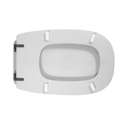 SEDILE WC PER DOLOMITE VASO CRISTALLO FORMA 10- Bianco - Cerniere C espansione- CW- pezzi 1