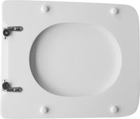 SEDILE WC PER DOLOMITE VASO EBLA FORMA 8- Bianco Cerniere A passanti- CW- pezzi 1