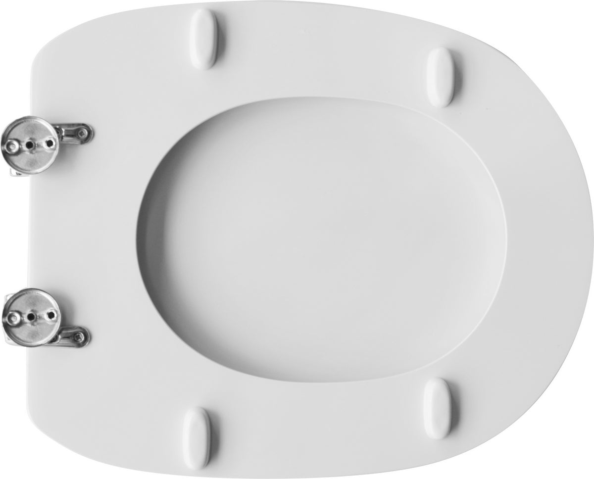 SEDILE WC PER FALERI VASO DUETTO TONDO BIANCO FORMA 6- Bianco- CW- pezzi 1