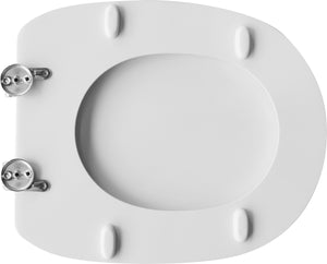 SEDILE WC PER FALERI VASO DUETTO TONDO BIANCO FORMA 6- Bianco- CW- pezzi 1