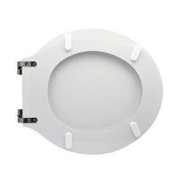 SEDILE WC PER GLOBO VASO BOWL 50 FORMA 2- Bianco - Cerniere C espansione- CW- pezzi 1