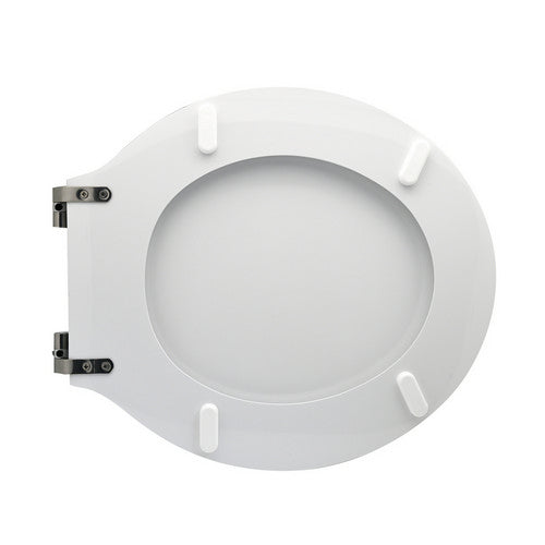 SEDILE WC PER GLOBO VASO BOWL 50 FORMA 2- Bianco - Cerniere C espansione- CW- pezzi 1