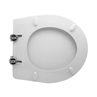 SEDILE WC PER GALASSIA VASO XES FORMA 6- Bianco - Cerniere C espansione- CW- pezzi 1