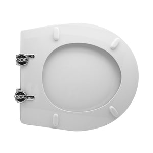 SEDILE WC PER GALASSIA VASO XES FORMA 6- Bianco - Cerniere C espansione- CW- pezzi 1