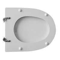 SEDILE WC PER HATRIA-SPEA VASO LARA FORMA 4- Bianco - Cerniere C espansione- CW- pezzi 1