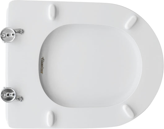 SEDILE WC PER HIDRA VASO PLUVIA FORMA 7- Bianco - Cerniere A passanti- CW- pezzi 1