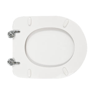 SEDILE WC PER KERASAN VASO FLO 48 FORMA 6- Bianco - Cerniere C espansion- CW- pezzi 1