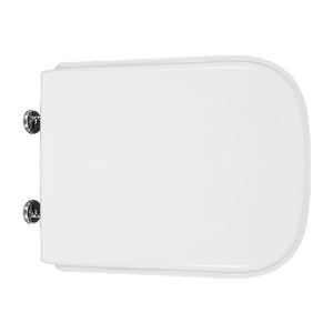 SEDILE WC NERO CERAMICA VASO ALISEO FORMA 8- Bianco Cerniere C espansione- CW- pezzi 1