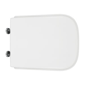 SEDILE WC NERO CERAMICA VASO ALISEO FORMA 8- Bianco Cerniere C espansione- CW- pezzi 1