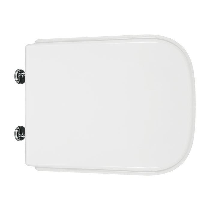 SEDILE WC NERO CERAMICA VASO ALISEO FORMA 8- Bianco Cerniere C espansione- CW- pezzi 1