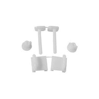COPPIA SUPPORTI PER SEDILI IN PVC CON VITI IN PLASTICA- Bianco- GOPLA- pezzi 1