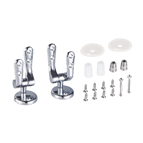 CERNIERE UNIVERSALI AD ESPANSIONE CROMATE PER SEDILI WC- Cromo- DH- pezzi 1