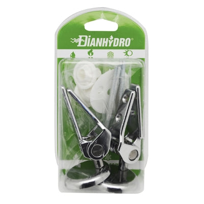 COPPIA CERNIERE SOVRAPPOSTE CON VITE INOX BLISTER- Cromo- FAIDF- pezzi 1