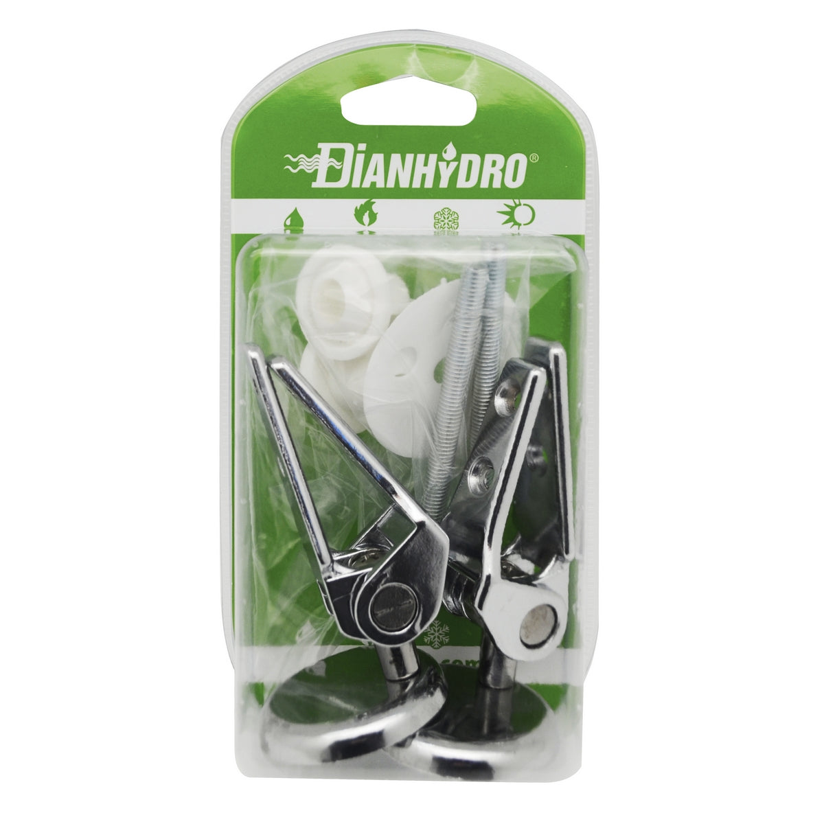 COPPIA CERNIERE SOVRAPPOSTE CON VITE INOX BLISTER- Cromo- FAIDF- pezzi 1