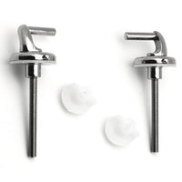 COPPIA CERNIERE IN ACCIAIO ATTACCO LATERALE- Cromo- DH- pezzi 1