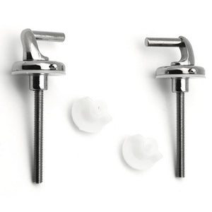 COPPIA CERNIERE IN ACCIAIO ATTACCO LATERALE- Cromo- DH- pezzi 1