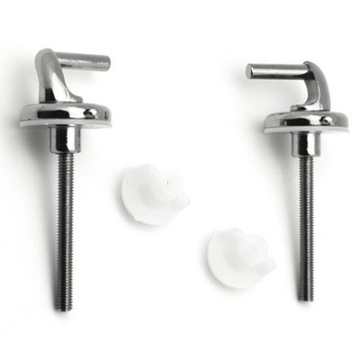 COPPIA CERNIERE IN ACCIAIO ATTACCO LATERALE- Cromo- DH- pezzi 1