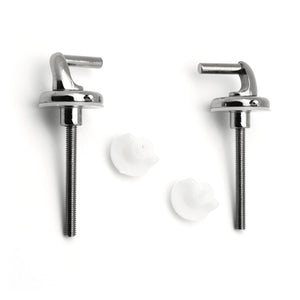 COPPIA CERNIERE IN ACCIAIO ATTACCO LATERALE- Cromo- DH- pezzi 1