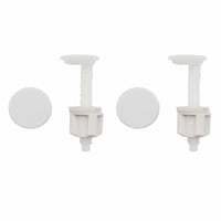 COPPIA SUPPORTI PER SEDILE CON CADUTA FRIZIONATA- Bianco- METAF- pezzi 1