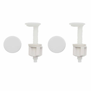 COPPIA SUPPORTI PER SEDILE CON CADUTA FRIZIONATA- Bianco- METAF- pezzi 1