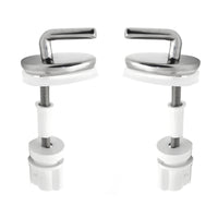 CERNIERA SINGOLA REGOLABILE PASSANTE IN ACCIAIO INOX- Cromo- DH- pezzi 1