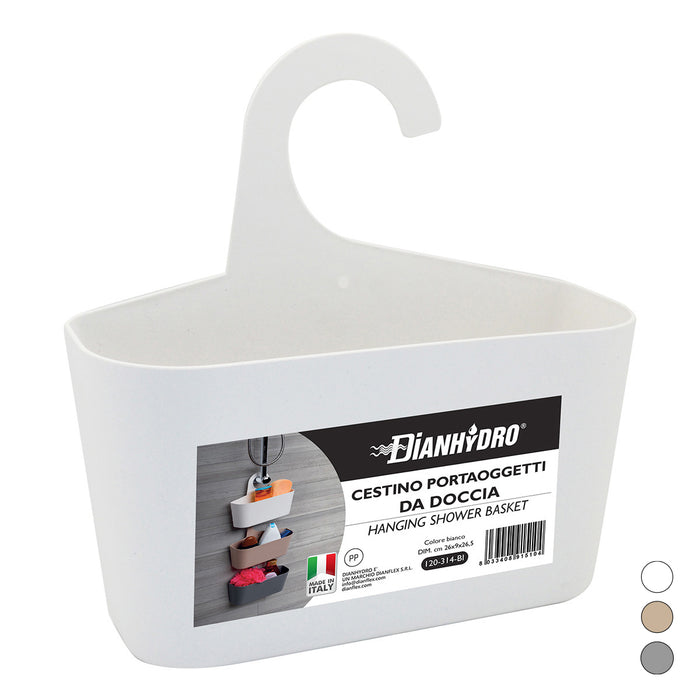 CESTINO PORTAOGGETTI DA DOCCIA- Bianco- DH- pezzi 1