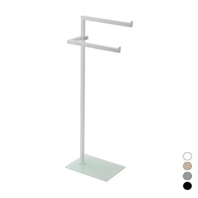 PIANTANA PORTASCIUGAMANI CON BASE VETRO COLOR- Nera- FERID- pezzi 1