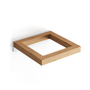 SUPPORTO PORTA SCOPINO A PARETE  BAMBOO- Bambù - mm 124 x 127- SAMO- pezzi 1