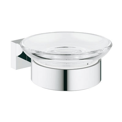 BASE PORTASAPONE CON SUPPORTO ESSENTIALS CUBE- Cromo- GROHE- pezzi 1