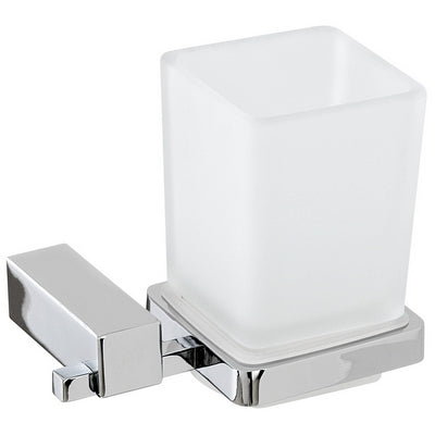 PORTA SPAZZOLINO CROMO SERIE UNICA- Cromo 9x12xh17 cm- FERID- pezzi 1