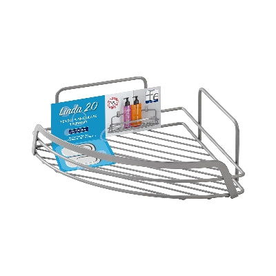 MENSOLA ANGOLARE 1 RIPIANO- Cromo-Satinato- FERID- pezzi 1