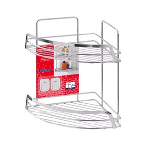 MENSOLA ANGOLARE 2 RIPIANI- Cromo-Lucido- FERID- pezzi 1