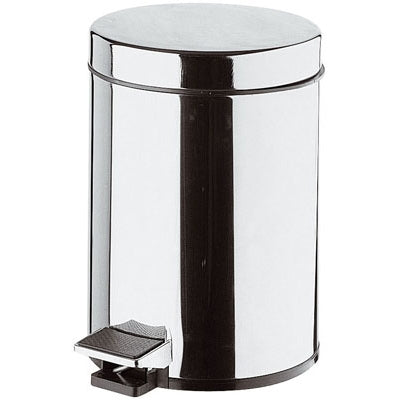 PATTUMIERA PER TOILETTE CILINDRICA CON APERTURA A PEDALE 5 LITRI LUX- Diam. 200 x H. 290mm- RERU- pezzi 1