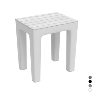SGABELLO WOODY bagno Bianco cm L 38 x P 29 x H 41,5 feridras