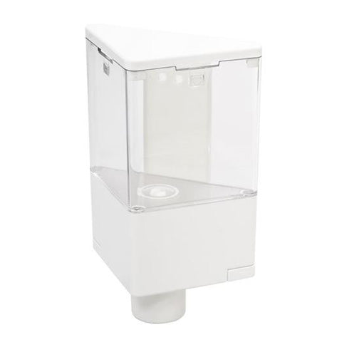 DOSATORE DI SAPONE LIQUIDO QUICK SOAP SERIE LINEA- Bianco- METAF- pezzi 1