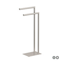 PIANTANA PORTA ASCIUGAMANI POSEIDON- Cromo cm 18 x h. 77,2 x 33,5- METAF- pezzi 1