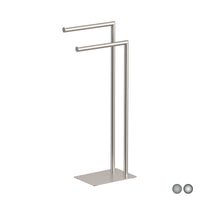 PIANTANA PORTA ASCIUGAMANI POSEIDON- Cromo cm 18 x h. 77,2 x 33,5- METAF- pezzi 1